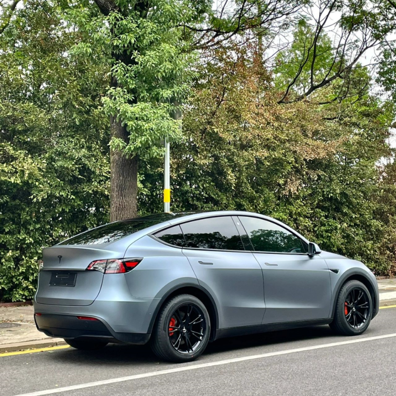 Ghost Metallic Grey Blue – PVC Matte Vinyl Wrap