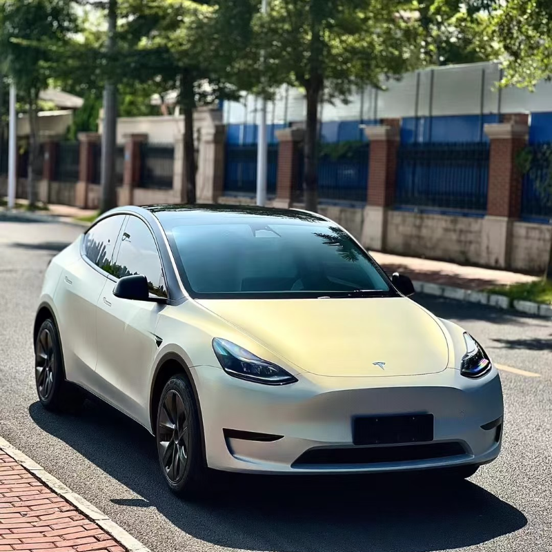 Distant Peak Blue Charm Gold – PVC Matte Metallic Vinyl Wrap