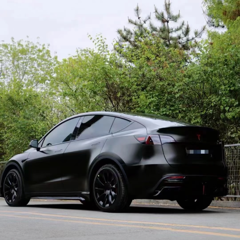 Electric Light Black – PVC Satin Vinyl Wrap