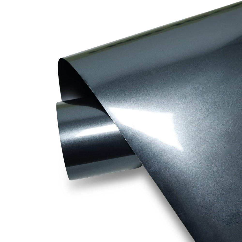 Sky Cloud Grey – PVC Gloss Vinyl Wrap