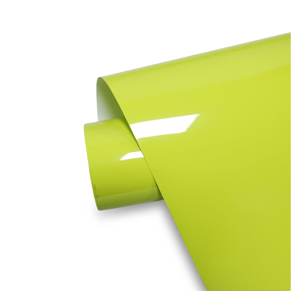 Crystal Fluorescent Yellow – PVC Gloss Vinyl Wrap