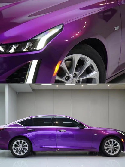 Super Bright Metallic Grape Purple – PVC Metallic Gloss Vinyl Wrap
