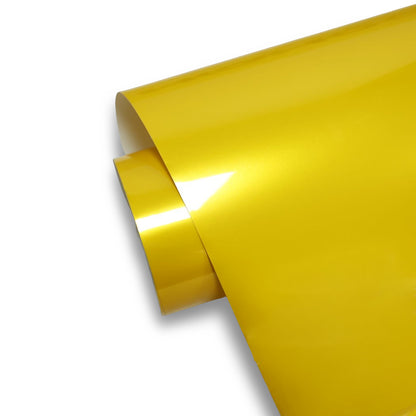 Super Bright Metallic Maple Yellow – PVC Metallic Gloss Vinyl Wrap