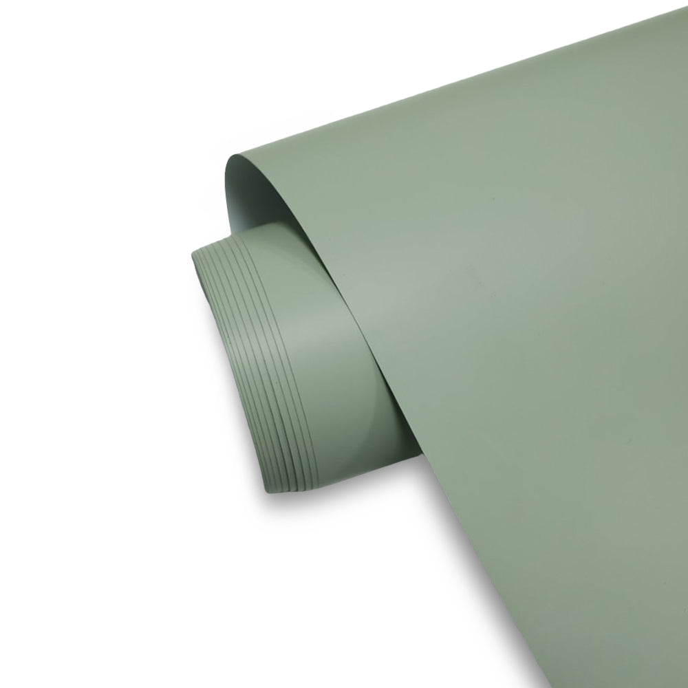 Satin Khaki Green – PVC Satin Matte Vinyl Wrap