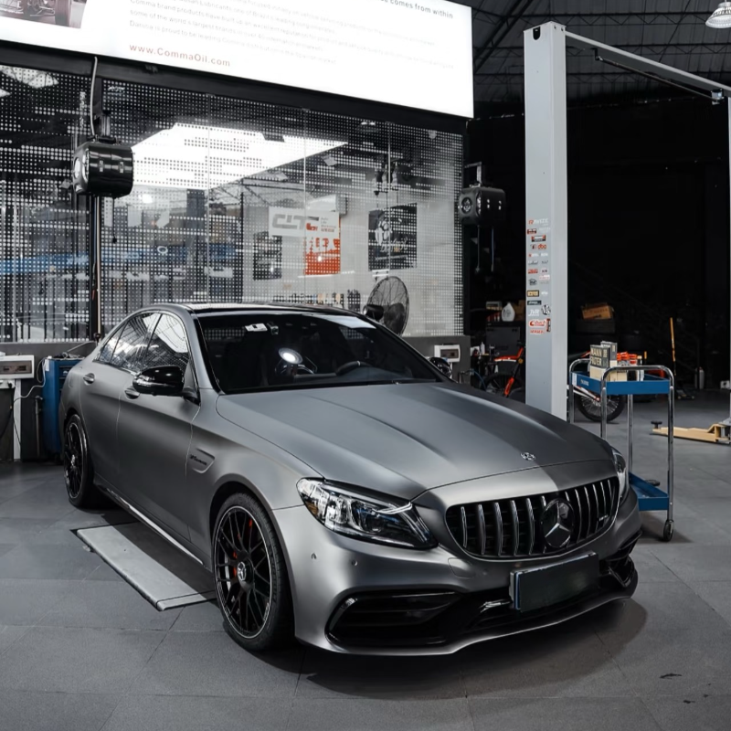 Mountain Ash Grey – PVC Satin Metallic Vinyl Wrap