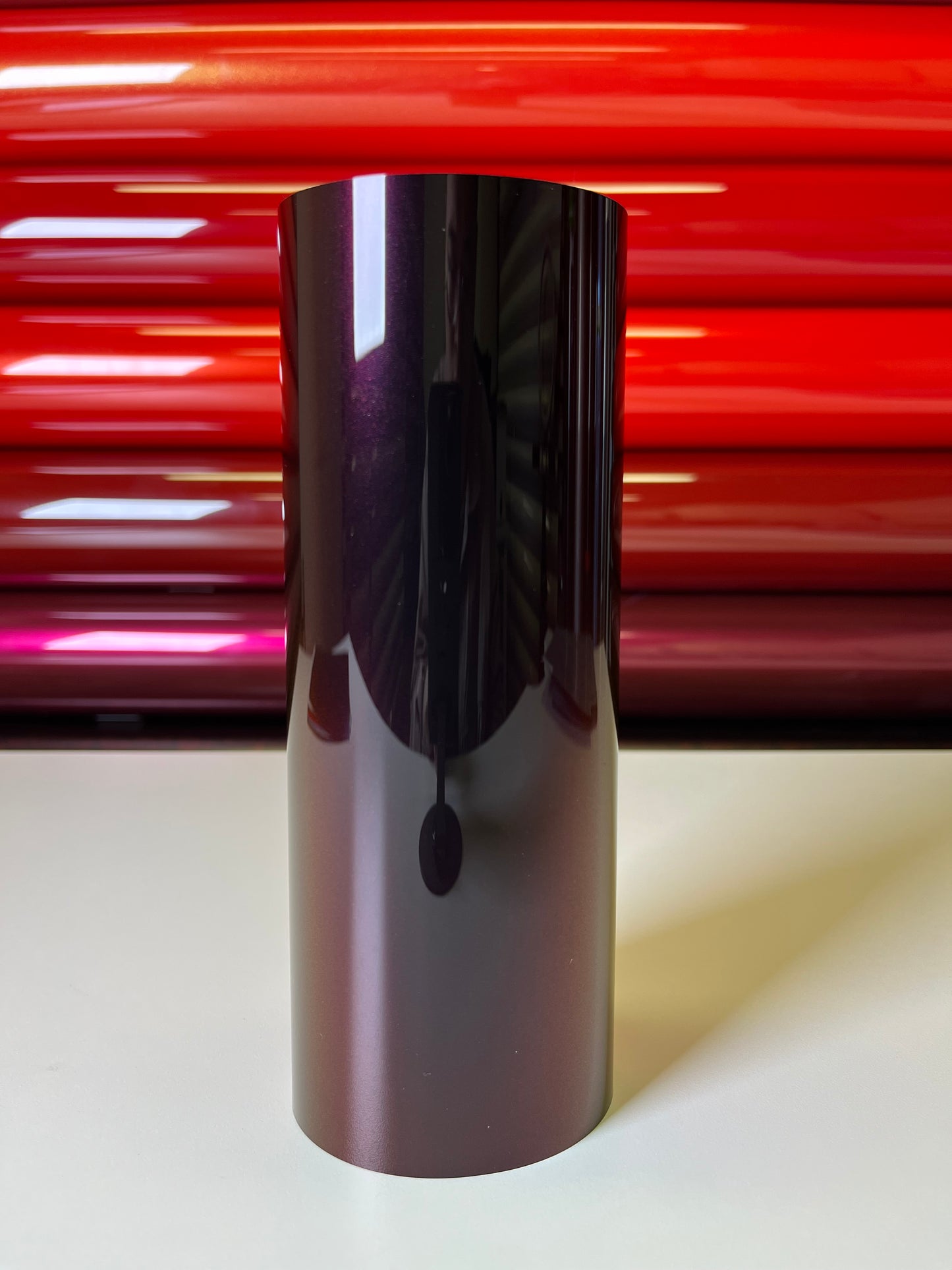 Black Phantom Red – TPU Gloss PPF-Effect Vinyl Wrap