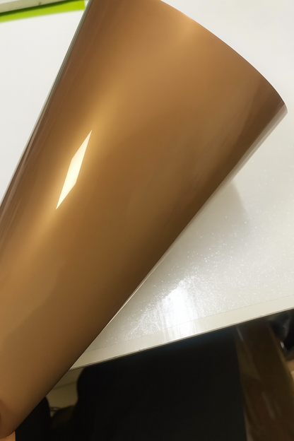 Caramel Brown – PVC Gloss Vinyl Wrap
