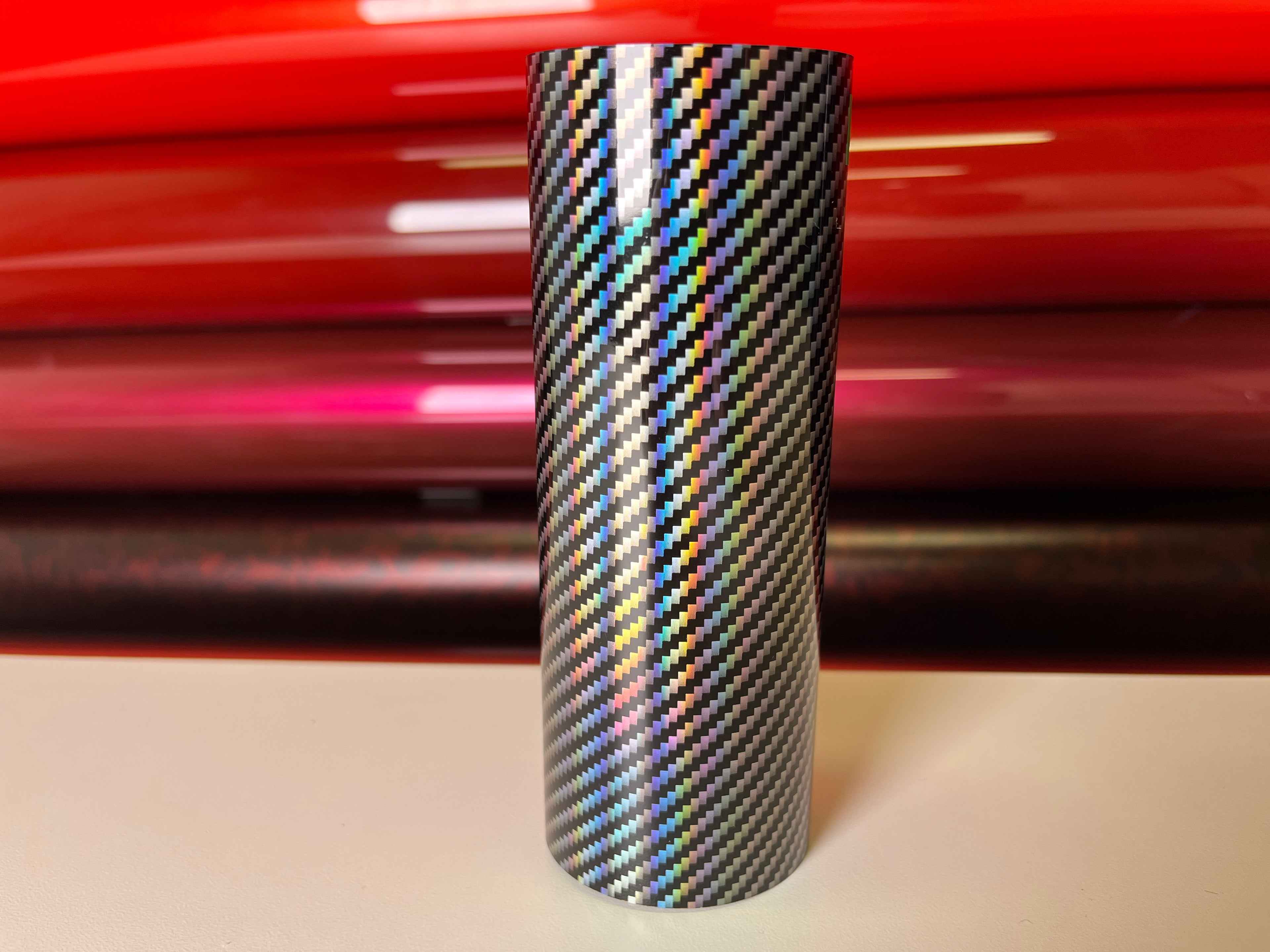 Laser Carbon Fibre Silver