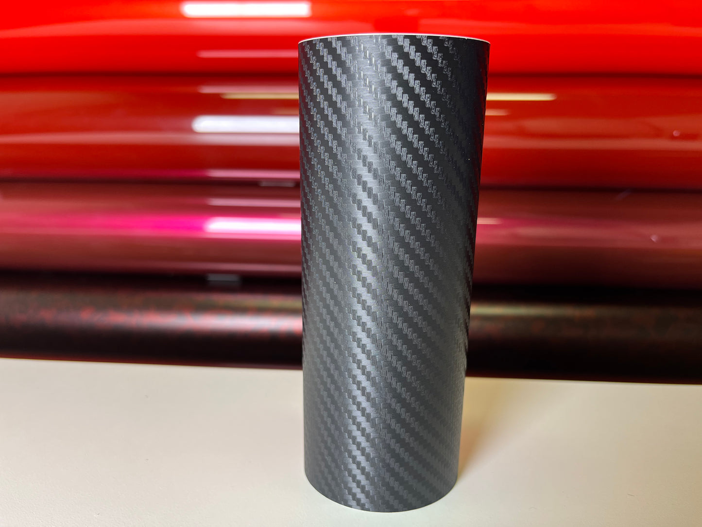 3D Carbon Fiber Black – PVC Textured Vinyl Wrap