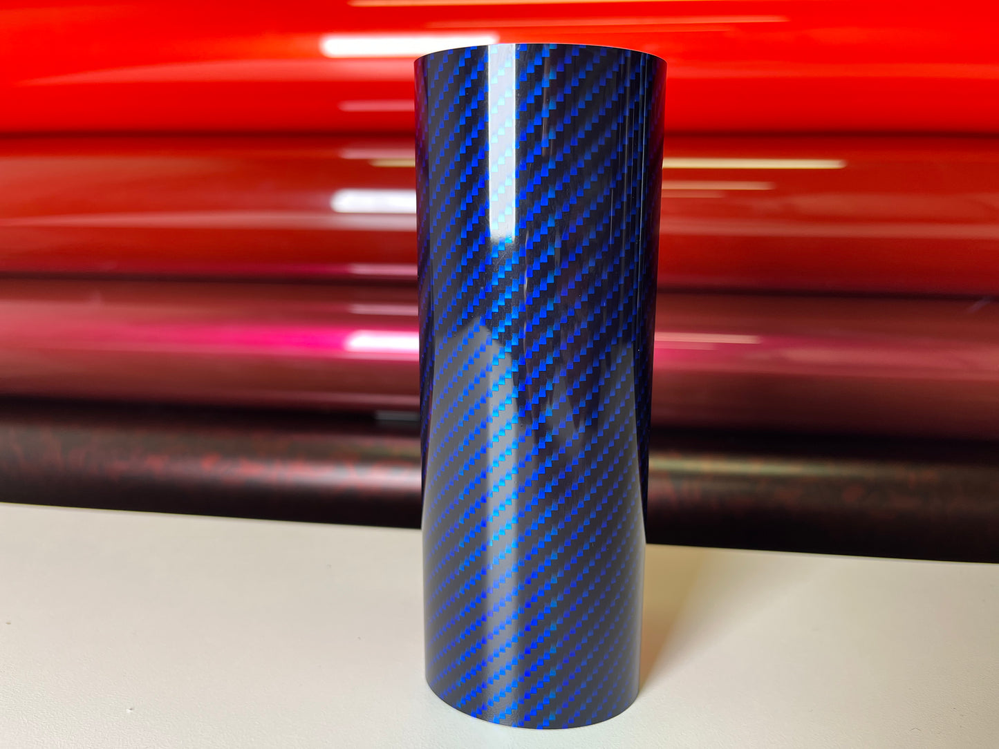 Laser Carbon Fiber Blue – PVC Textured Vinyl Wrap