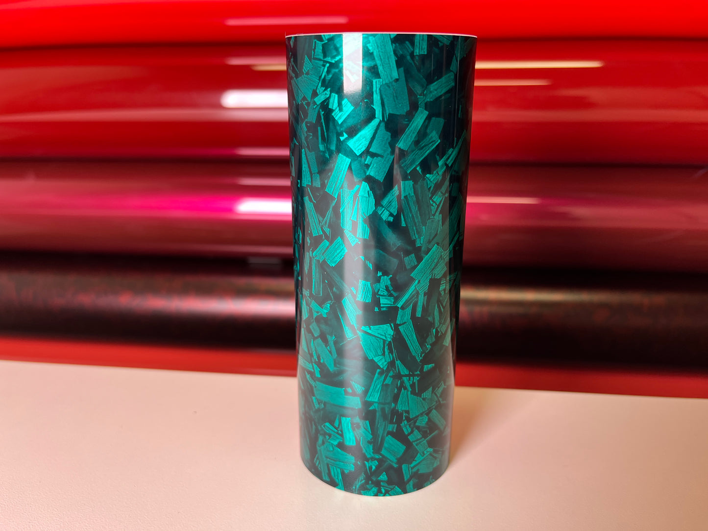 Tiffany Green Fiber – PVC Gloss Vinyl Wrap