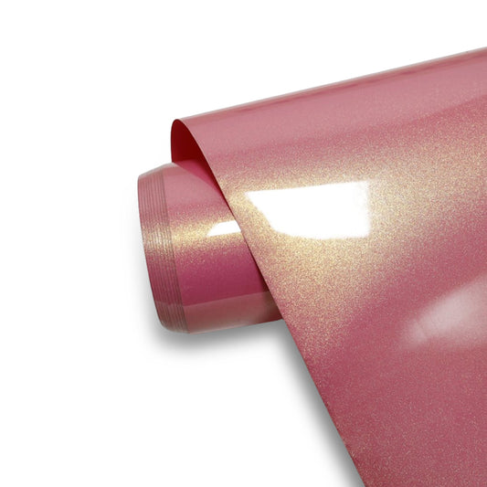 Golden Sand Princess Pink – PVC Metallic Gloss Vinyl Wrap
