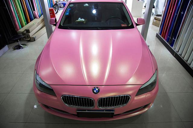 Golden Sand Princess Pink – PVC Metallic Gloss Vinyl Wrap