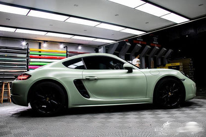 Satin Khaki Green – PVC Satin Matte Vinyl Wrap