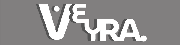 White 'VEYRA' logo on a gray background