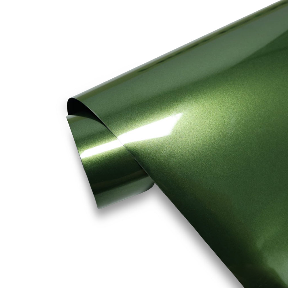 Super Bright Metallic Mamba Green – PVC Metallic Gloss Vinyl Wrap