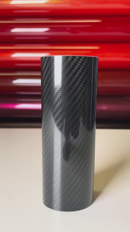 5D Carbon Fiber Black – PVC Textured Vinyl Wrap