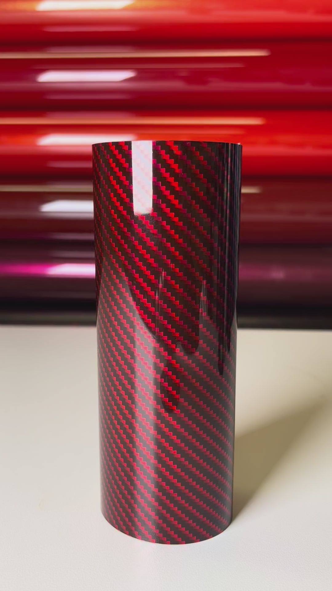 Laser Carbon Fibre Red