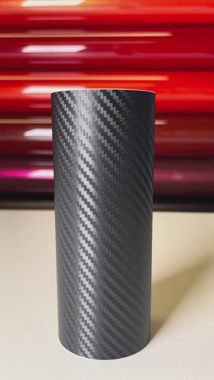 3D Carbon Fiber Black – PVC Textured Vinyl Wrap