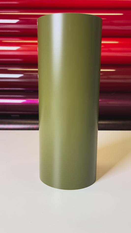 Satin Battle Green – TPU Satin PPF-Effect Vinyl Wrap