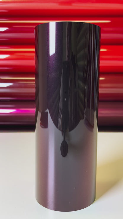 Black Phantom Red – TPU Gloss PPF-Effect Vinyl Wrap