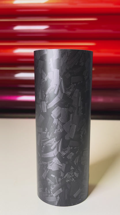 Matte Carbon Flower Black – PVC Matte Vinyl Wrap