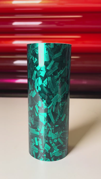 Tiffany Green Fiber – PVC Gloss Vinyl Wrap