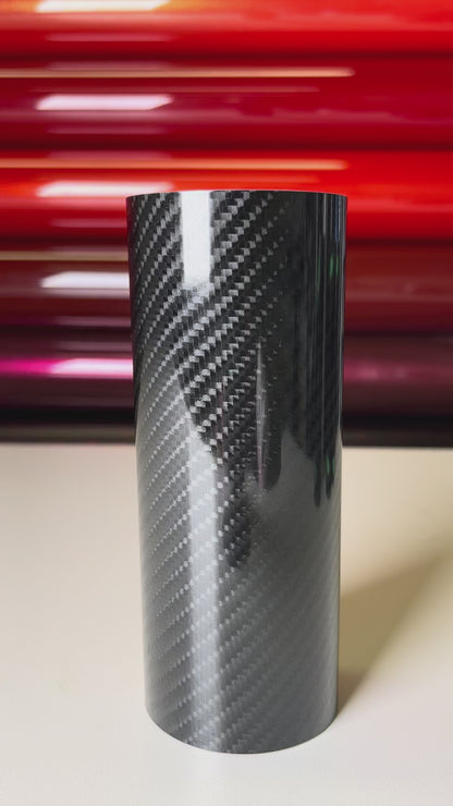 6D Carbon Fiber Black – PVC Textured Vinyl Wrap
